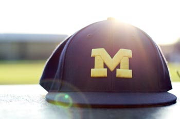 university of michigan baseball hat for the michiganensian